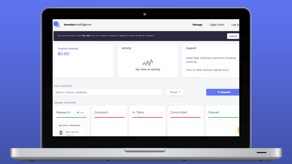 Investor Intelligence: Girişimciler için yatırımcı bulmanızı sağlayan platform