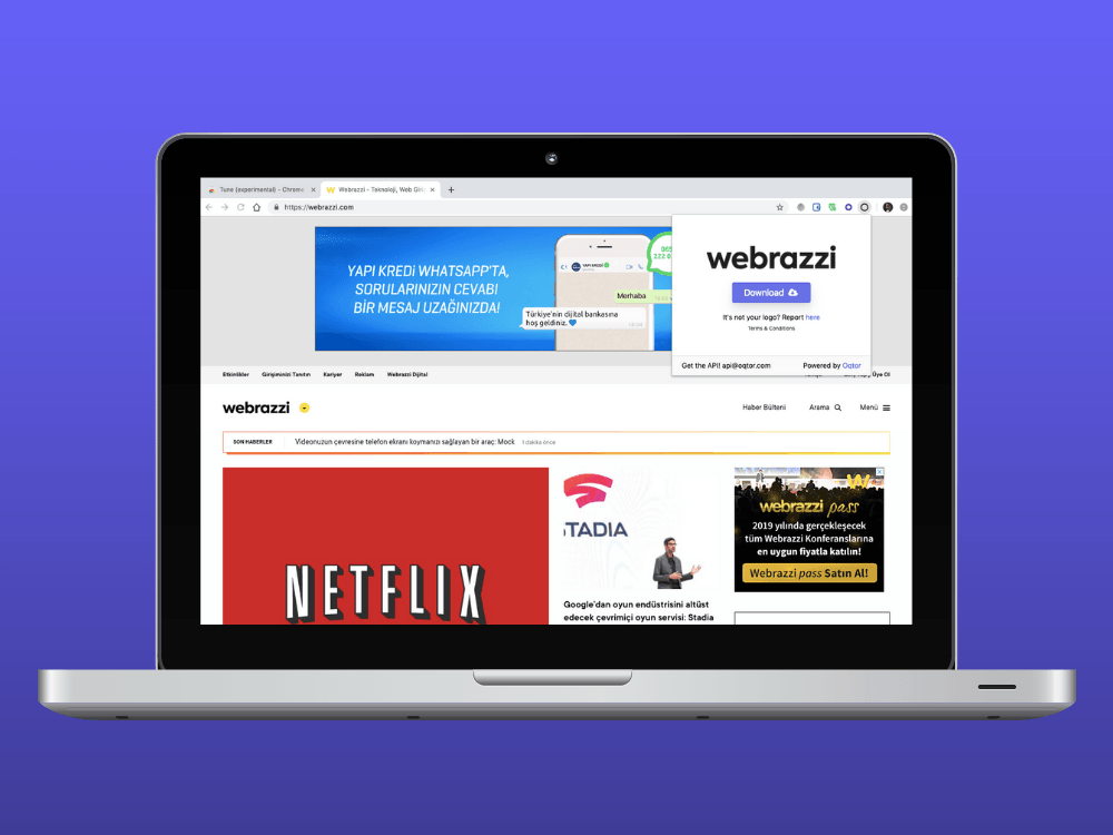 Web sitelerinden logoları kolayca indirmenizi sağlayan araç: Logo Grabber
