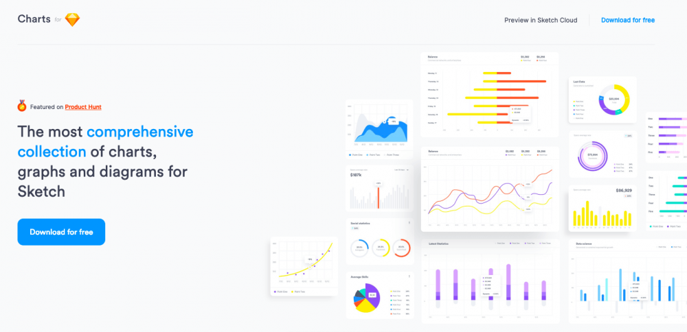 Sketch için ücretsiz ve kapsamlı grafik koleksiyonu