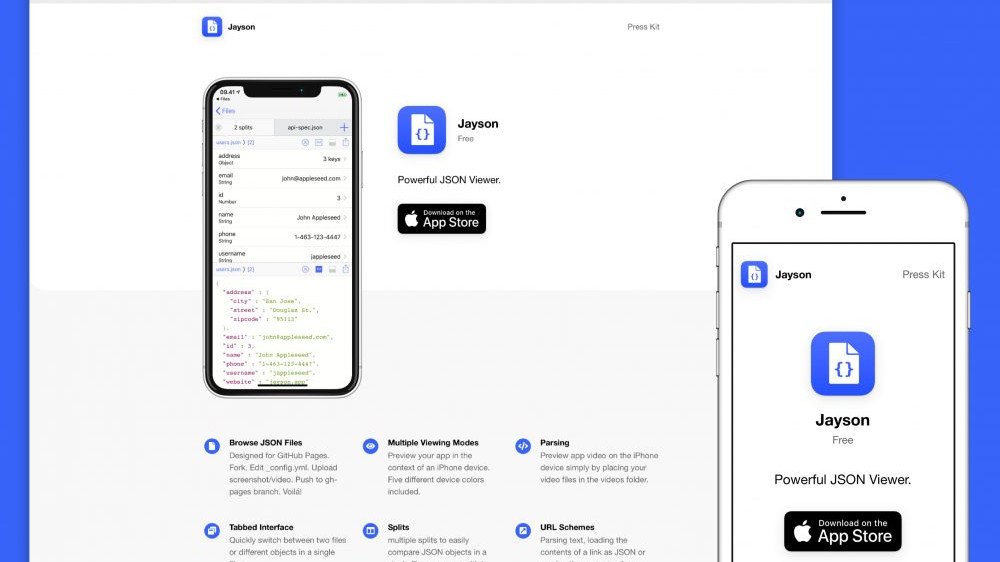 iOS uygulamanız için birkaç dakikada web sayfası oluşturun