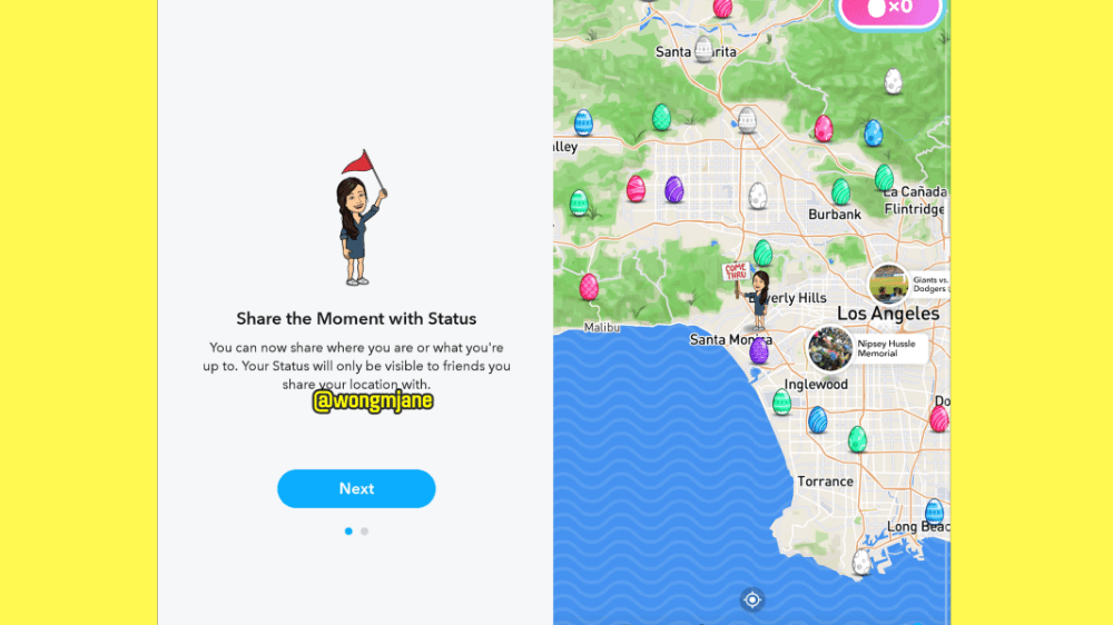 Snapchat Foursquare benzeri 