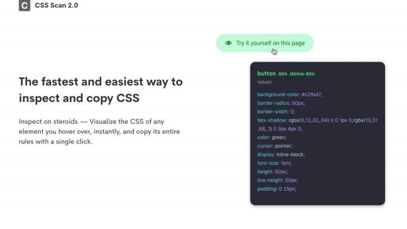 CSS Scan 2.0: Web sayfası içindeki elementlerin CSS detaylarını kolayca ...