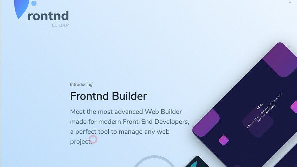 Frontnd: An advanced web builder for front-end developers