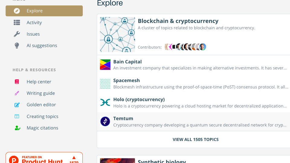 Bilgiye erişimi kolaylaştıran yapay zeka destekli platform: Golden.com