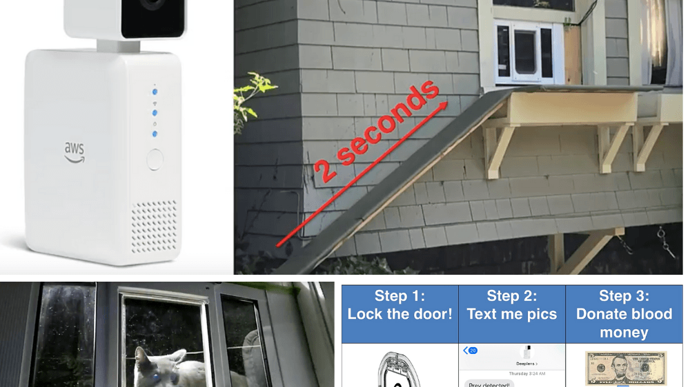 Kedisinin avlarını eve taşımasını önlemek isteyen yazılımcıdan yapay zeka tabanlı kapı