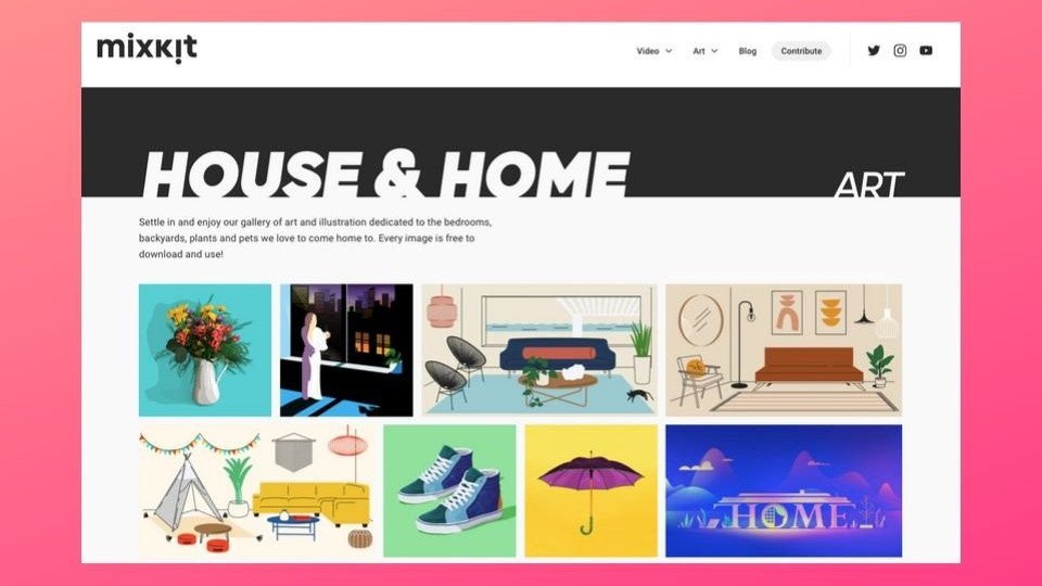 Bedava stok video ve illüstrasyon platformu: Mixkit
