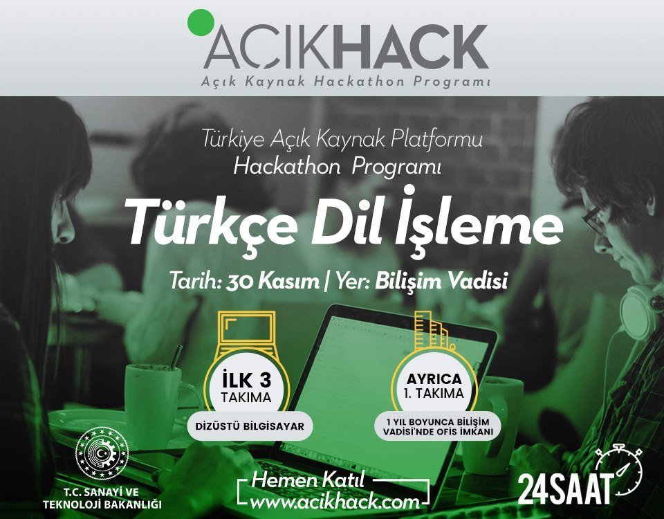 Türkiye Açık Kaynak Platformu'nun düzenlediği AçıkHack, 30 Kasım’da Bilişim Vadisi'nde!