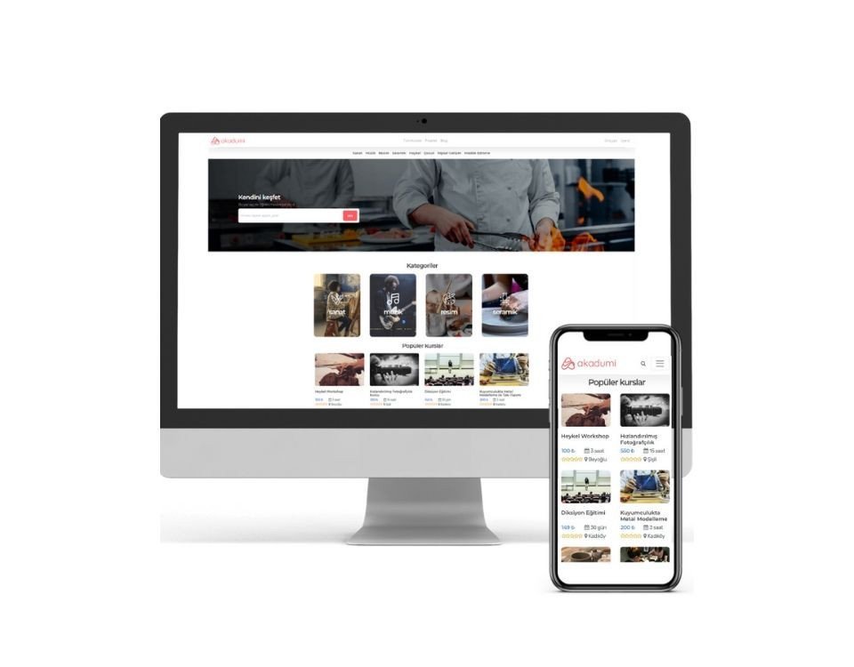 Kurs, workshop ve eğitimler için online pazar yeri: Akadumi