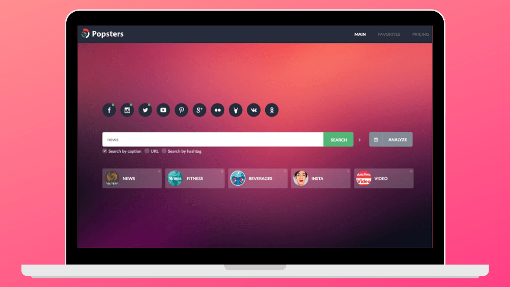 Popsters: TikTok dahil olmak üzere 12 sosyal ağda içerik analizi