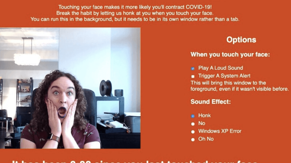 Yüzünüze dokununca uyarı veren servis: Don't Touch Your Face