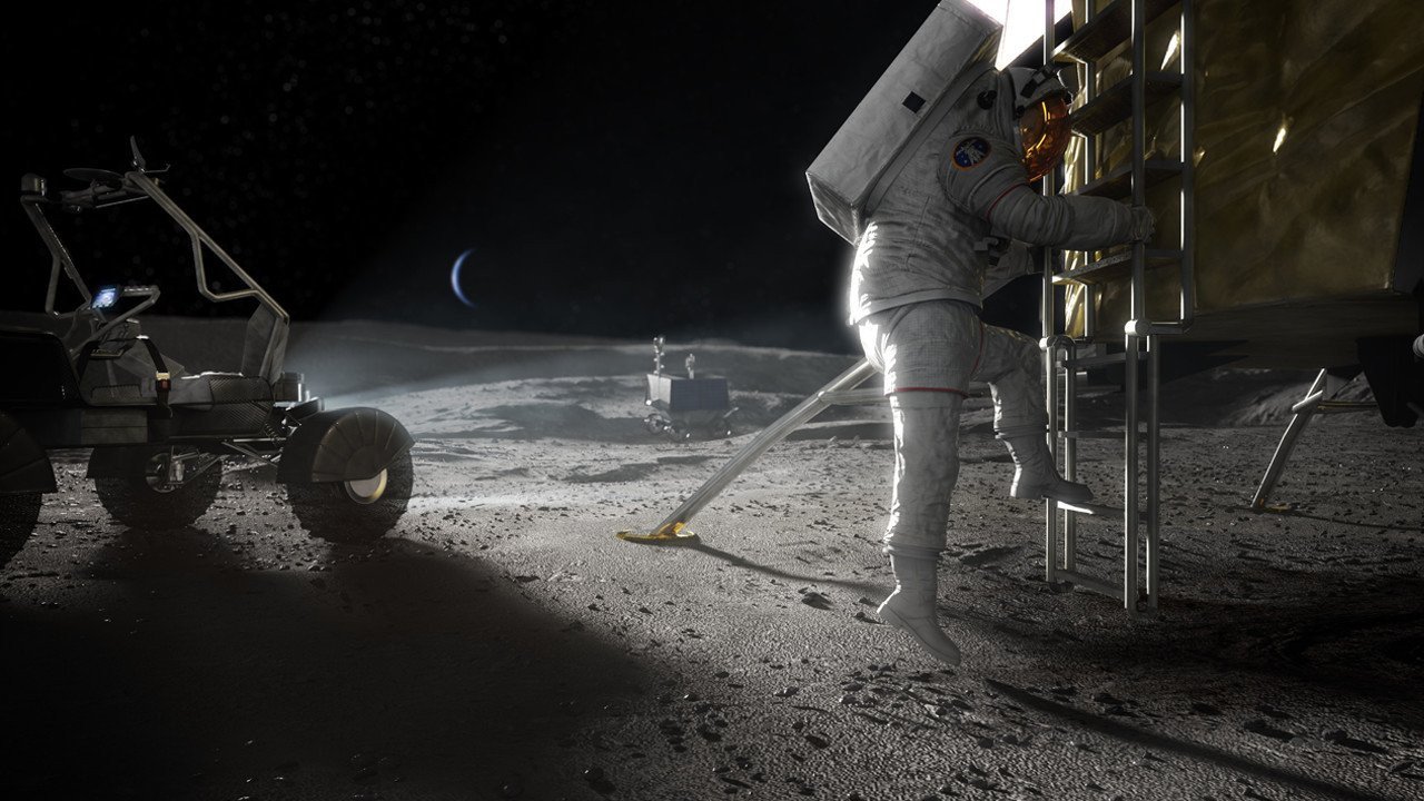 NASA, Ay'a insanlı iniş görevi için SpaceX, Blue Origin ve Dynetics'i seçti