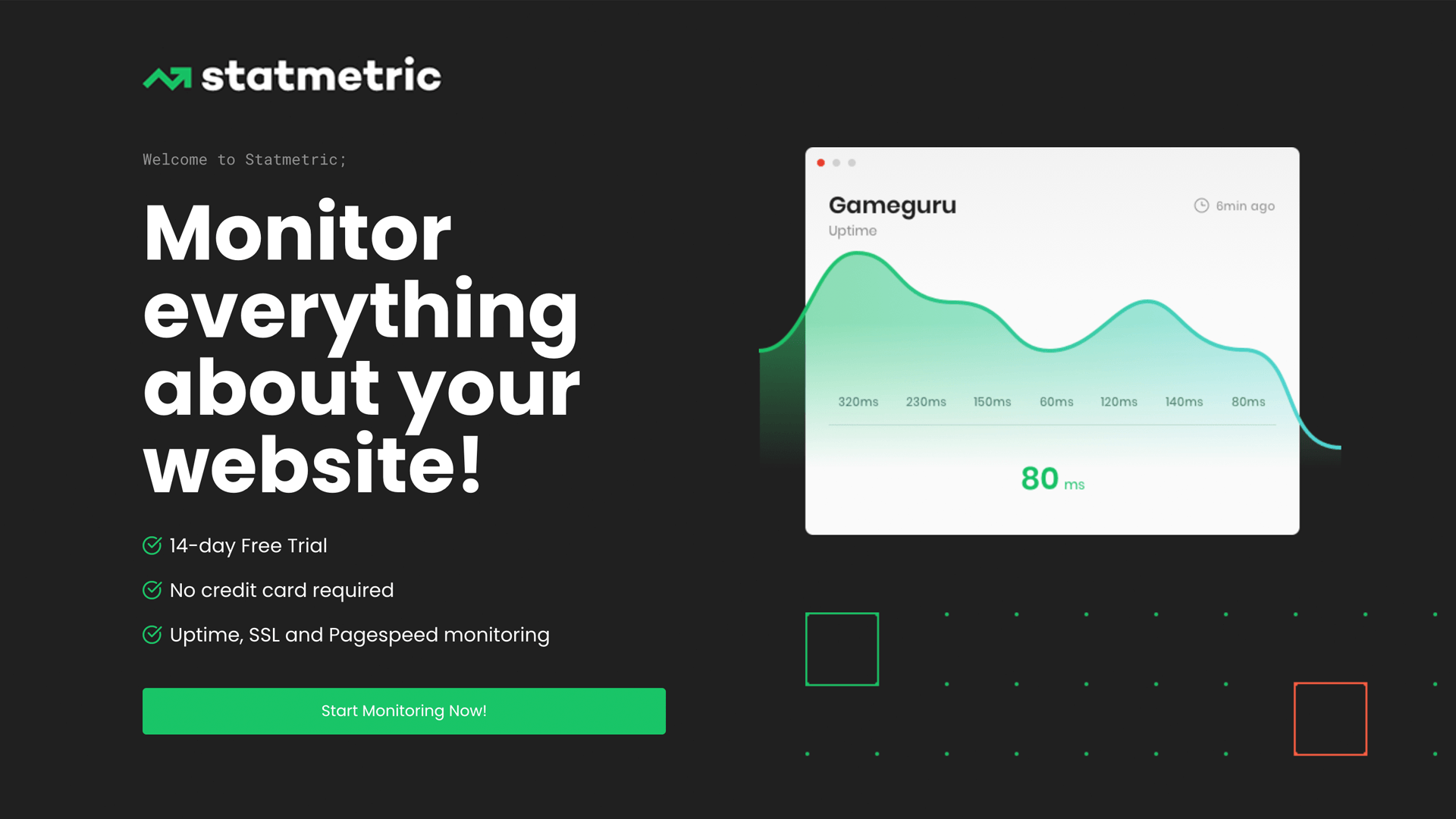 Yerli uptime ve web performans takip servisi - Statmetric