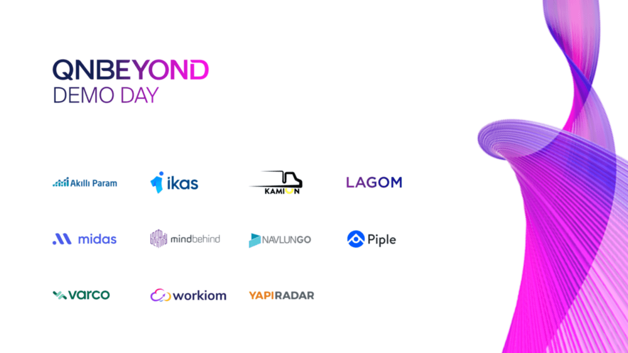 QNBEYOND Hızlandırma Programının 2. dönem Demo Day'inde sunum yapan 11 girişim