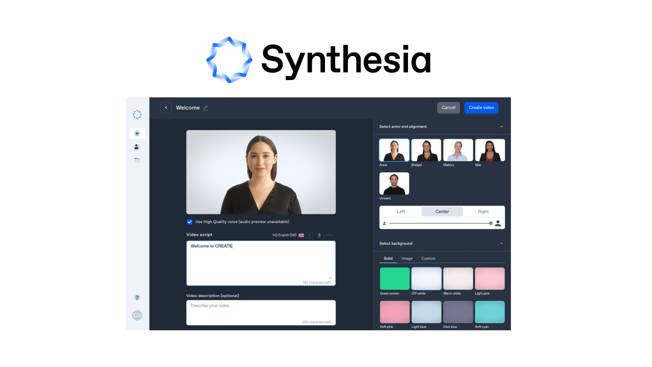 Yapay zeka destekli Synthesia; sanal insanlar ile sentetik içerikler üretmenizi sağlıyor
