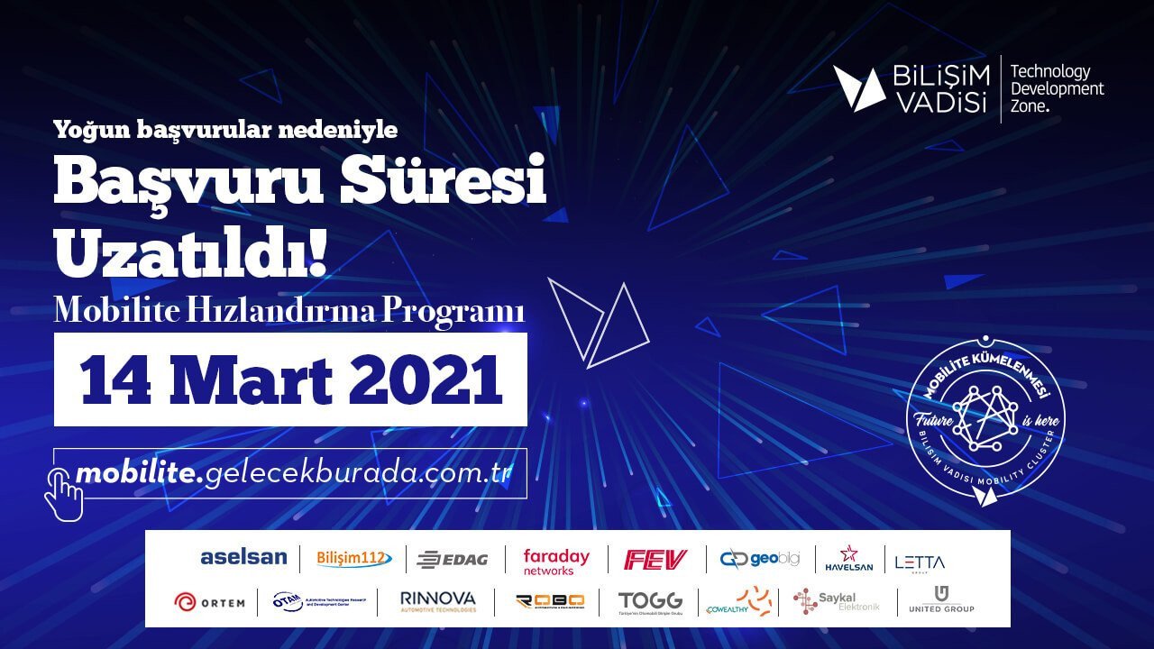 Bilişim Vadisi Mobilite Hızlandırma Programı için Geri Sayım Başladı!