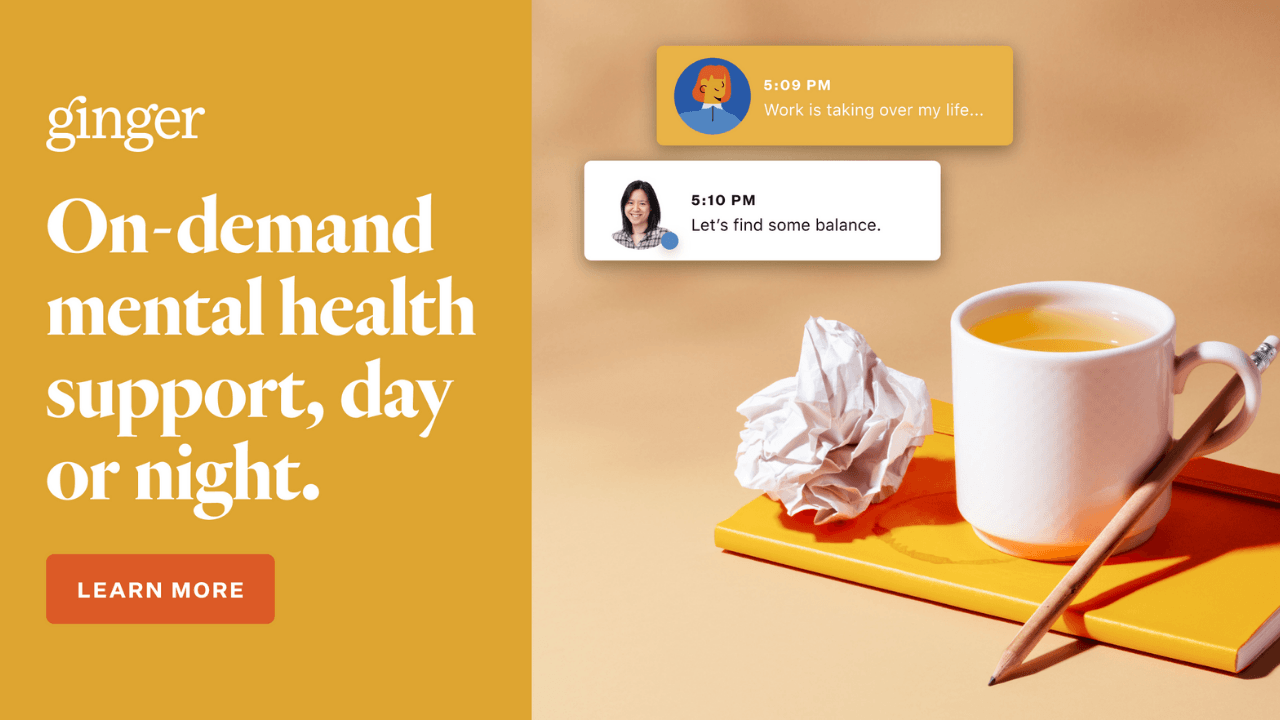 100 milyon dolar yatırım alan mental sağlık uygulaması Ginger'ın değerlemesi 1 milyar dolara ulaştı