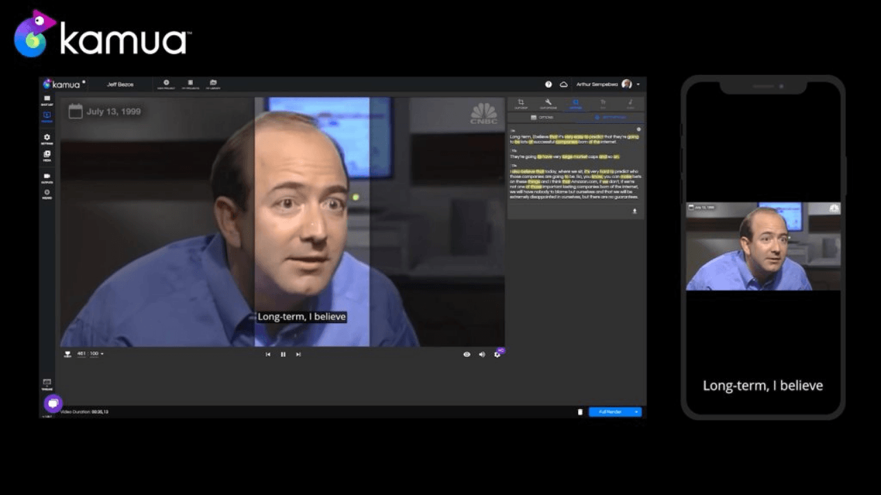 Yapay zeka desteği ile dikey videolar üretebilen platform: Kamua