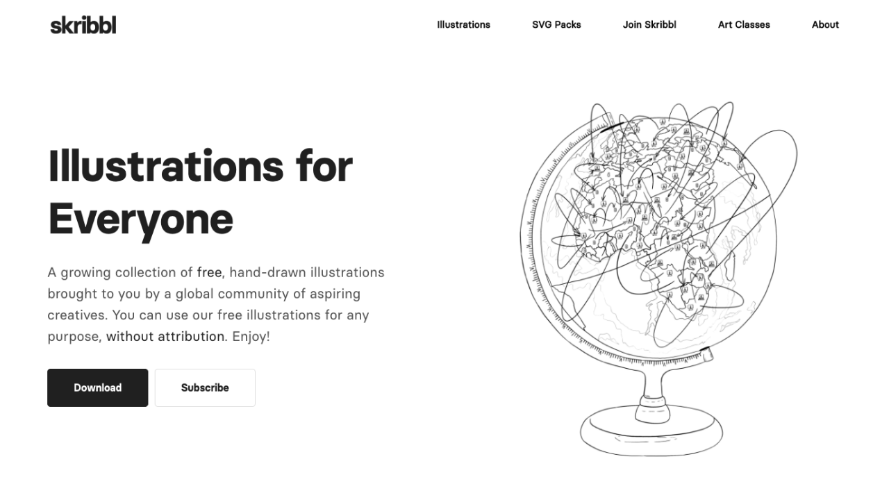 Çizerleri bir araya getirerek ücretsiz illüstrasyon kütüphanesi sunan platform: Skribbl