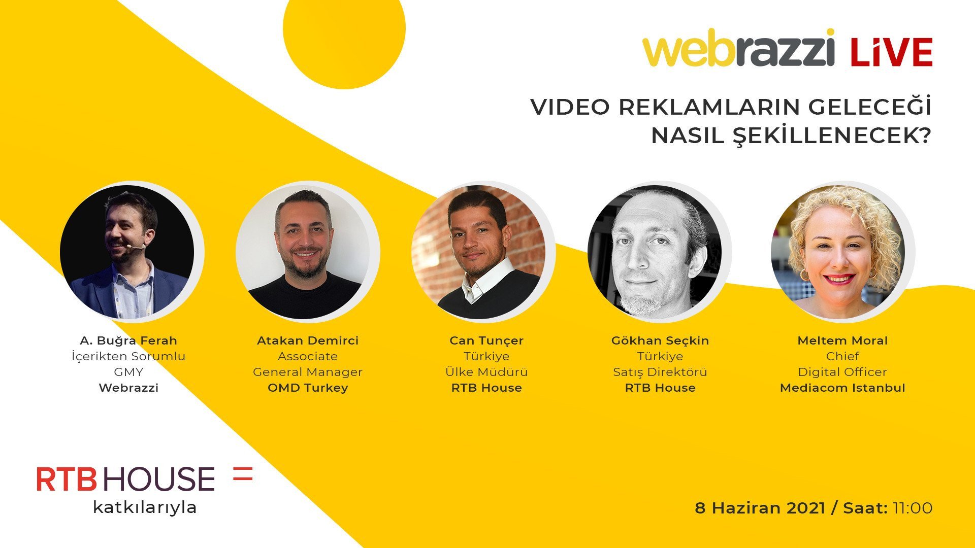 Video reklamlarının geleceğine dair tüm detayları, 8 Haziran'da gerçekleşecek canlı yayınımızda konuşacağız