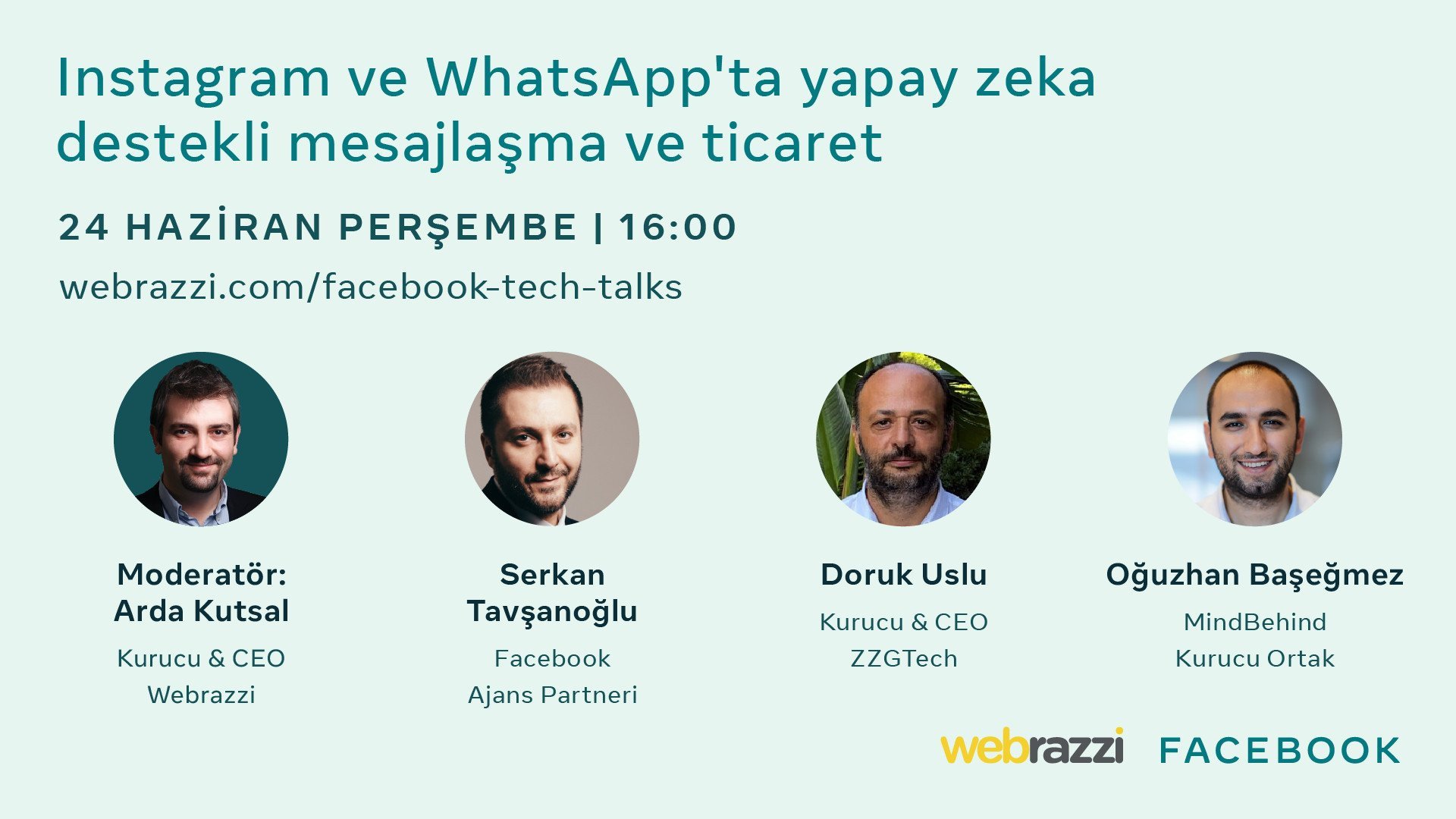Facebook Tech Talks'ta bu hafta, Instagram ve WhatsApp'ta yapay zeka destekli mesajlaşma ve ticareti konuşacağız