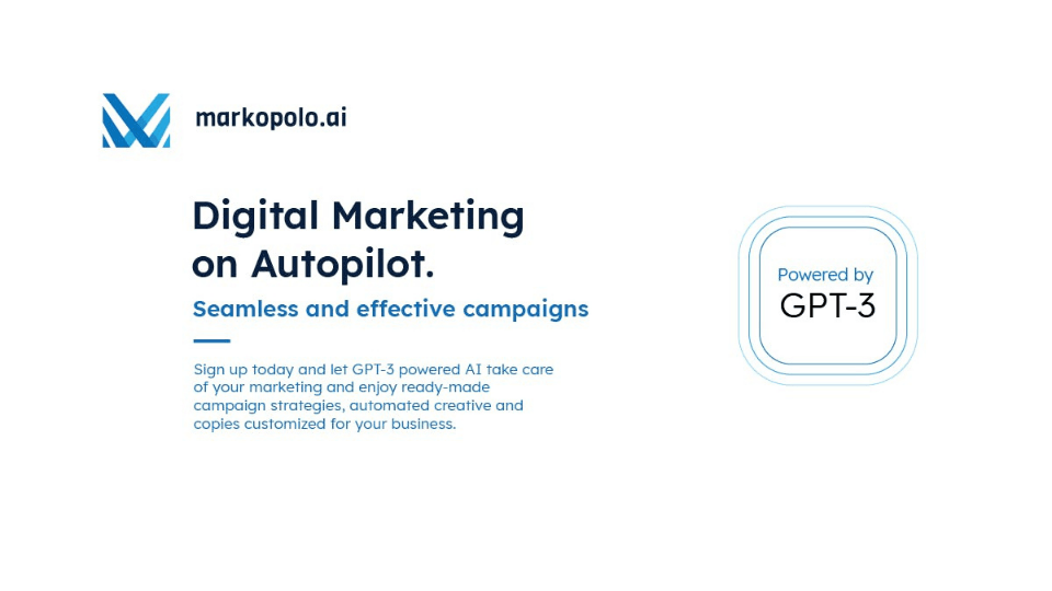 Markopolo AI: GPT-3 tabanlı dijital reklam platformu