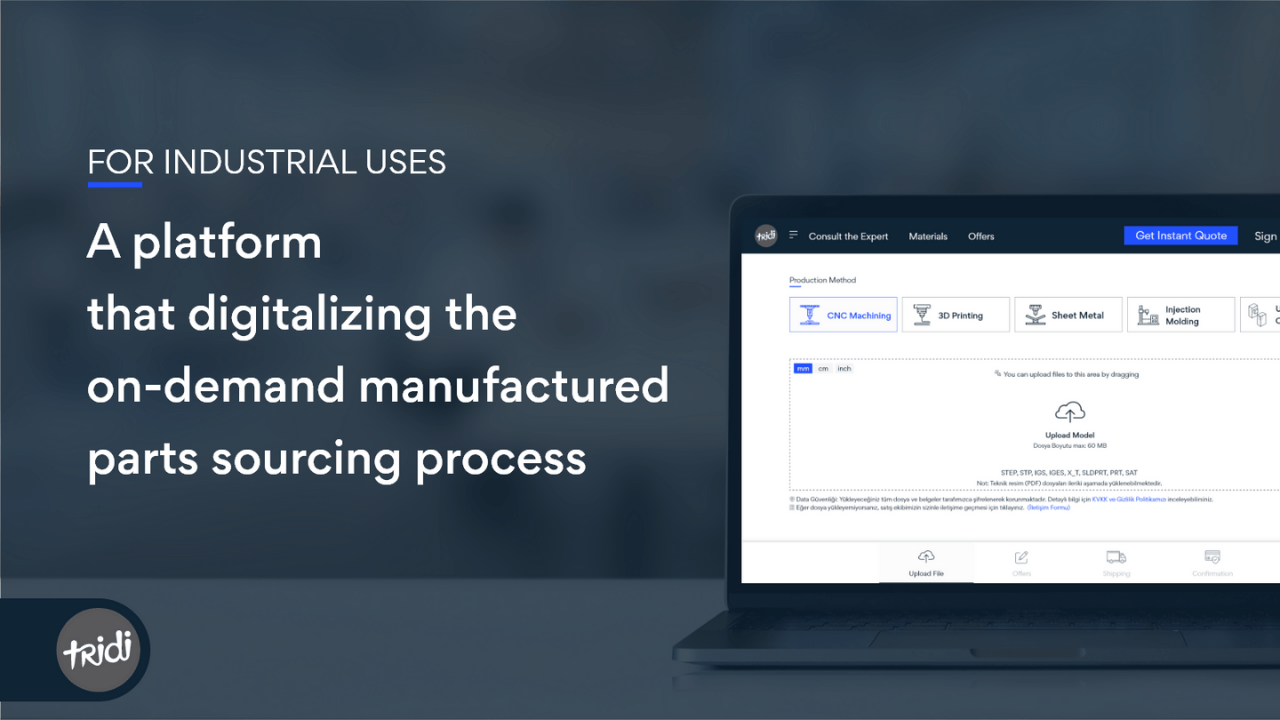 Üretim tedarik sürecini dijitalleştiren Tridi.co, TechOne VC liderliğinde 336 bin dolar yatırım aldı