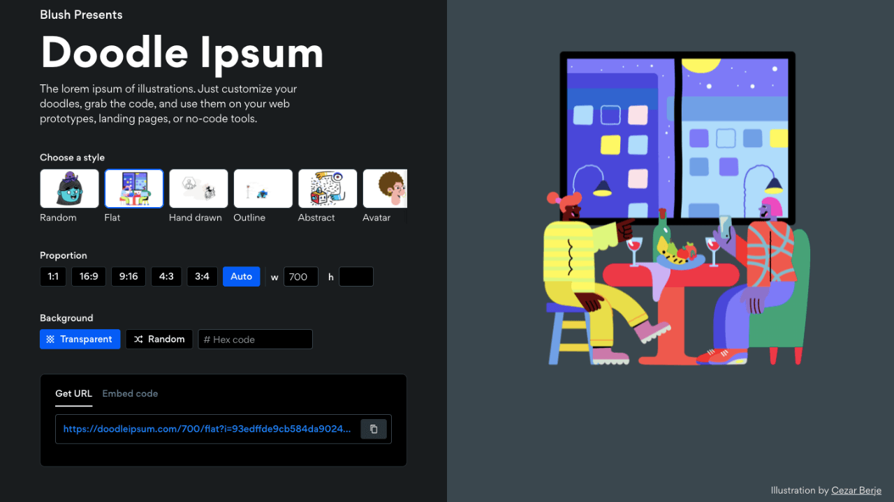 Geliştiriciler için ücretsiz illüstrasyon aracı: Doodle Ipsum