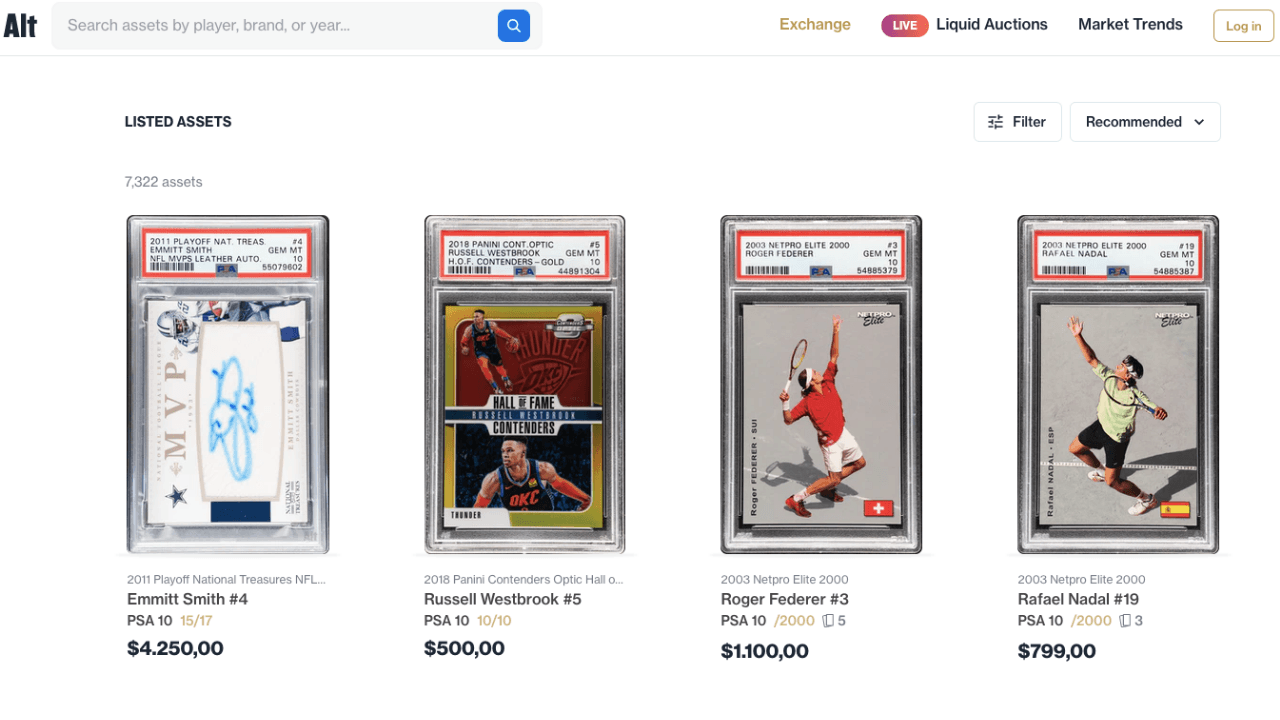 Spor kartlarını takas etmek ve güvenli bir şekilde saklamak isteyenlere özel platform Alt, 75 milyon dolar yatırım aldı