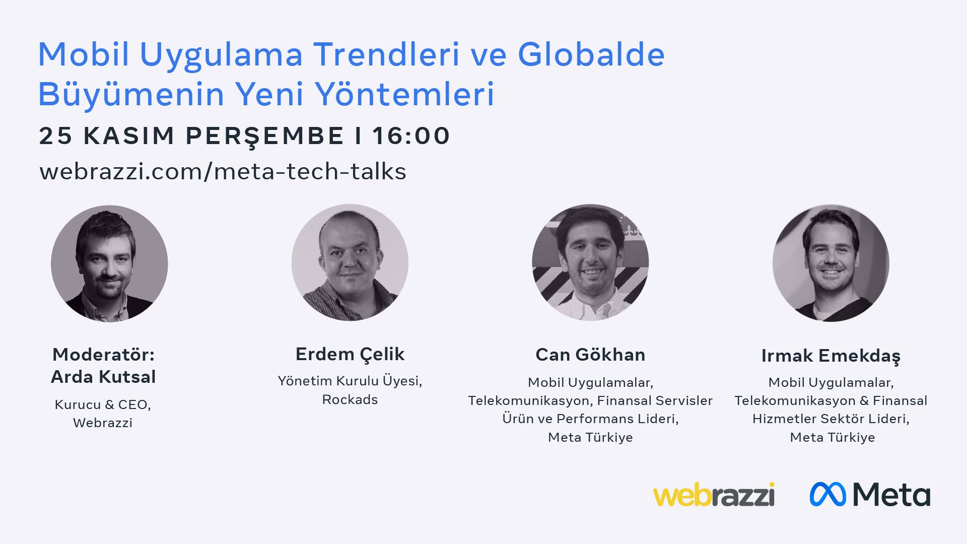 Mobil uygulama trendlerini ve globalde büyümenin yeni yöntemlerini Meta Tech Talks'ta konuşacağız