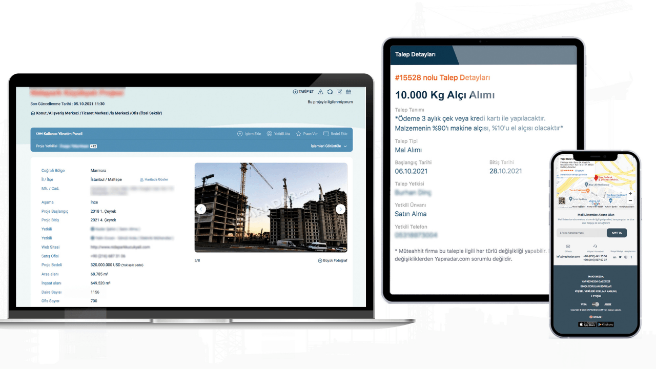 Güncel inşaat projelerini bir araya getiren YapıRadar, üye sayısını yüzde 50, cirosunu da yüzde 56 oranında artırdı