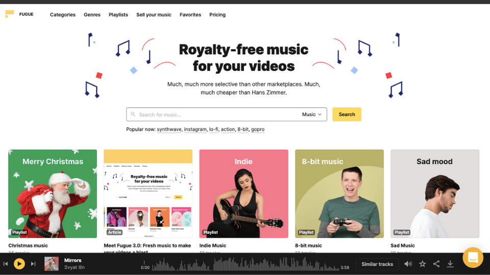 Videolar için ücretsiz müzik kütüphanesi Fugue, yeni güncellemesinde neler sunuyor?