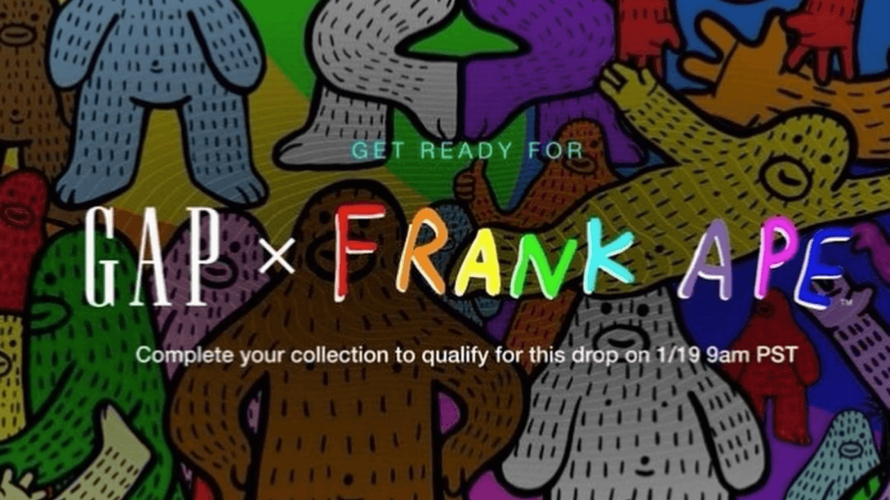 Gap, Frank Ape'den Brandon Sines ile NFT koleksiyonunu piyasaya sürüyor