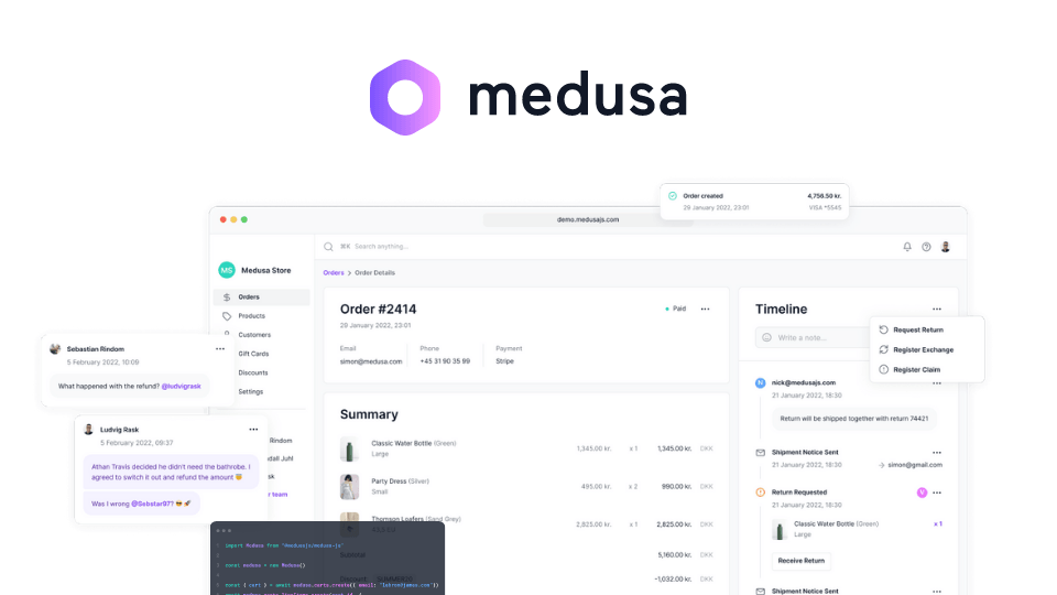 Medusa: Açık kaynaklı Shopify alternatifi