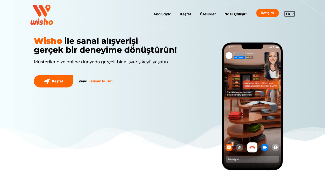 Müşterilerin mağaza çalışanlarıyla bağlantı kurarak canlı yayında alışveriş yapmalarını sağlayan girişim: Wisho