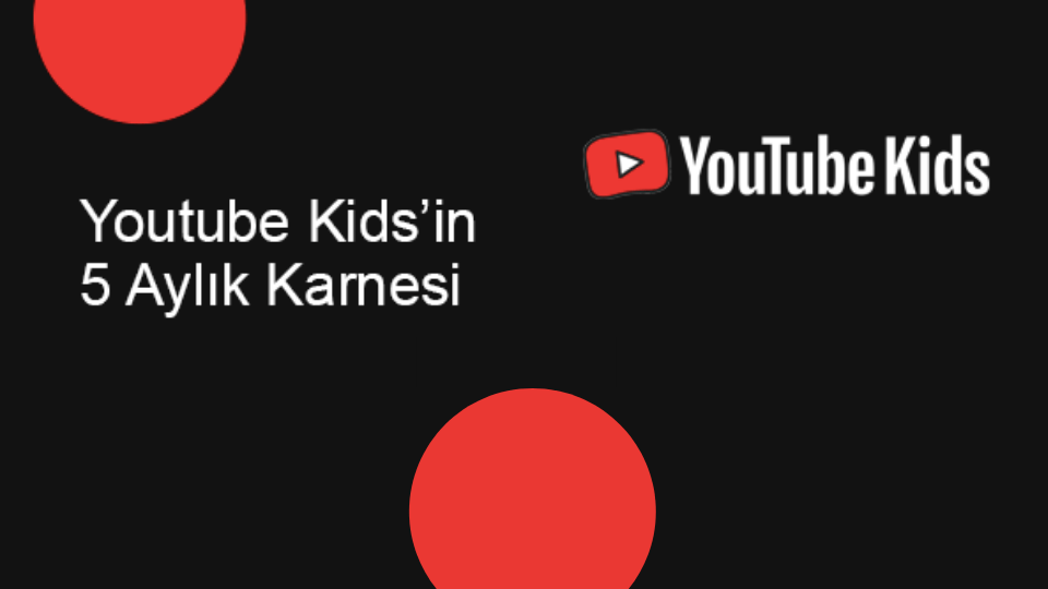2 grafik ile Youtube Kids'in 5 Aylık Karnesi