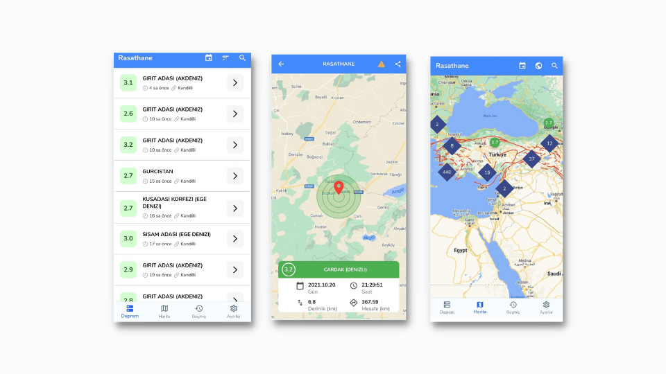 Kandilli Rasathanesi, deprem uyarıları paylaşan Rasathane uygulamasını yayına aldı