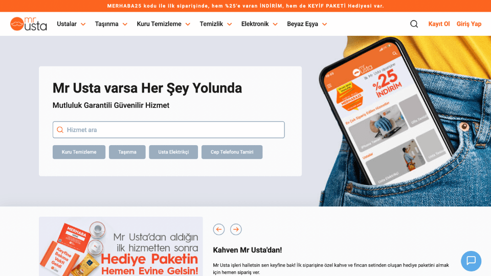 Mr. Usta: Ustalarla müşterileri buluşturan platform