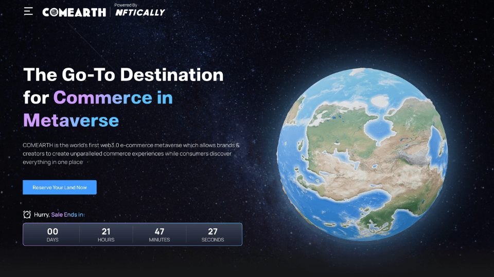 COMEARTH: Polygon ve NFTically iş birliğiyle e-ticaret odaklı Metaverse