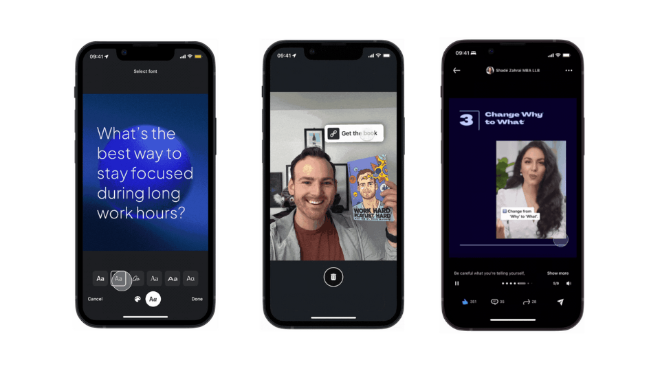 LinkedIn'den görsel içerik atağı: Carousel, tıklanabilir görseller ve tasarım şablonları