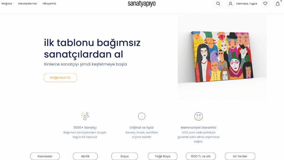 Bağımsız sanatçılar için sanat pazar yeri platformu: Sanatyapıyo