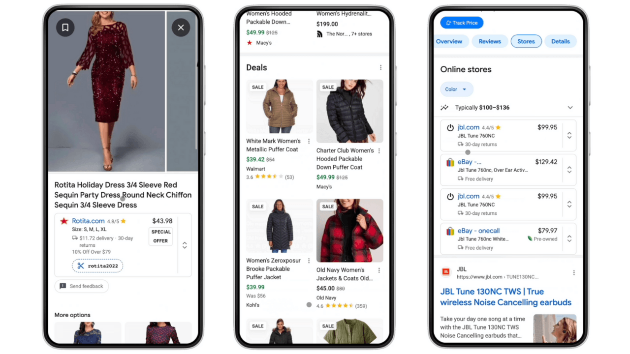Google, alışveriş aramaları için yeni özellikler getiriyor