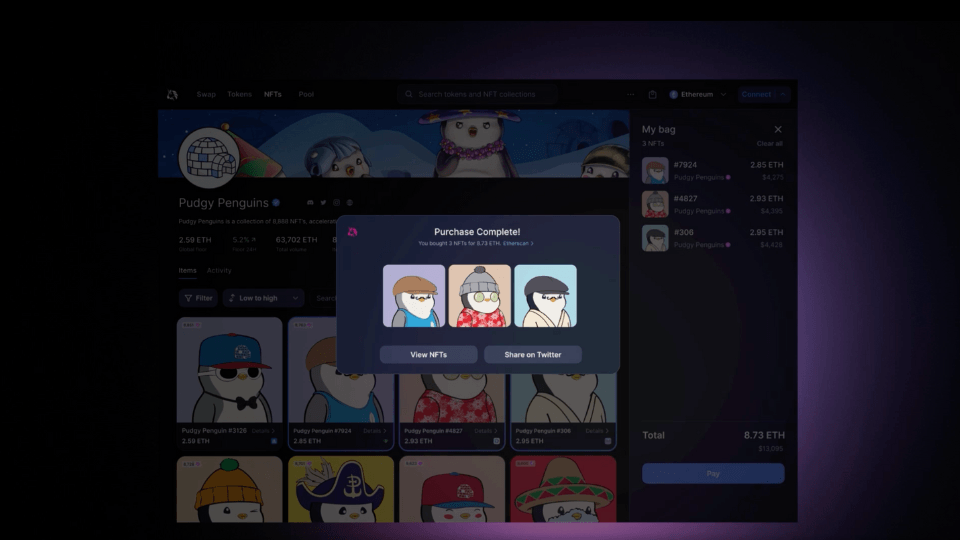 Uniswap, platformuna NFT ticareti özelliğini ekledi