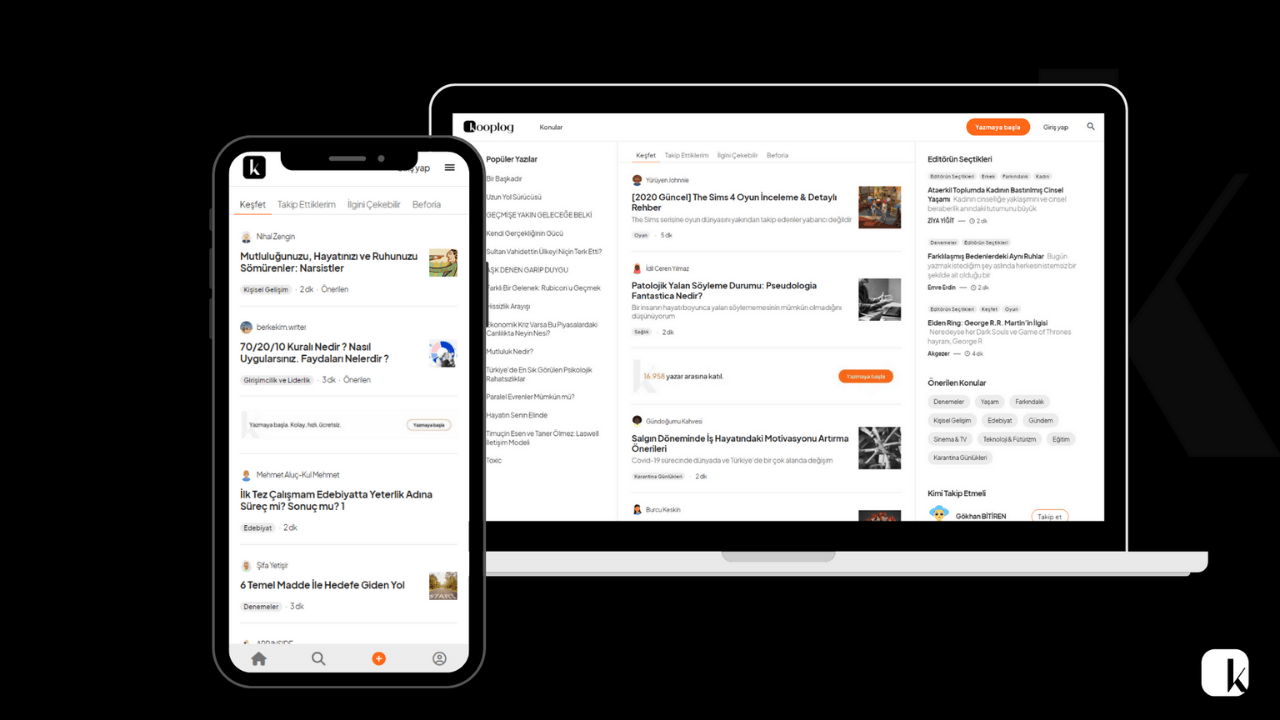 Blog yazarları ve okurlarını bir araya getiren sosyal blog platformu: kooplog