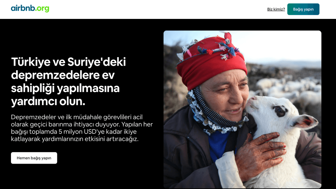 Airbnb, depremzedelere ücretsiz geçici barınma sağlayacak