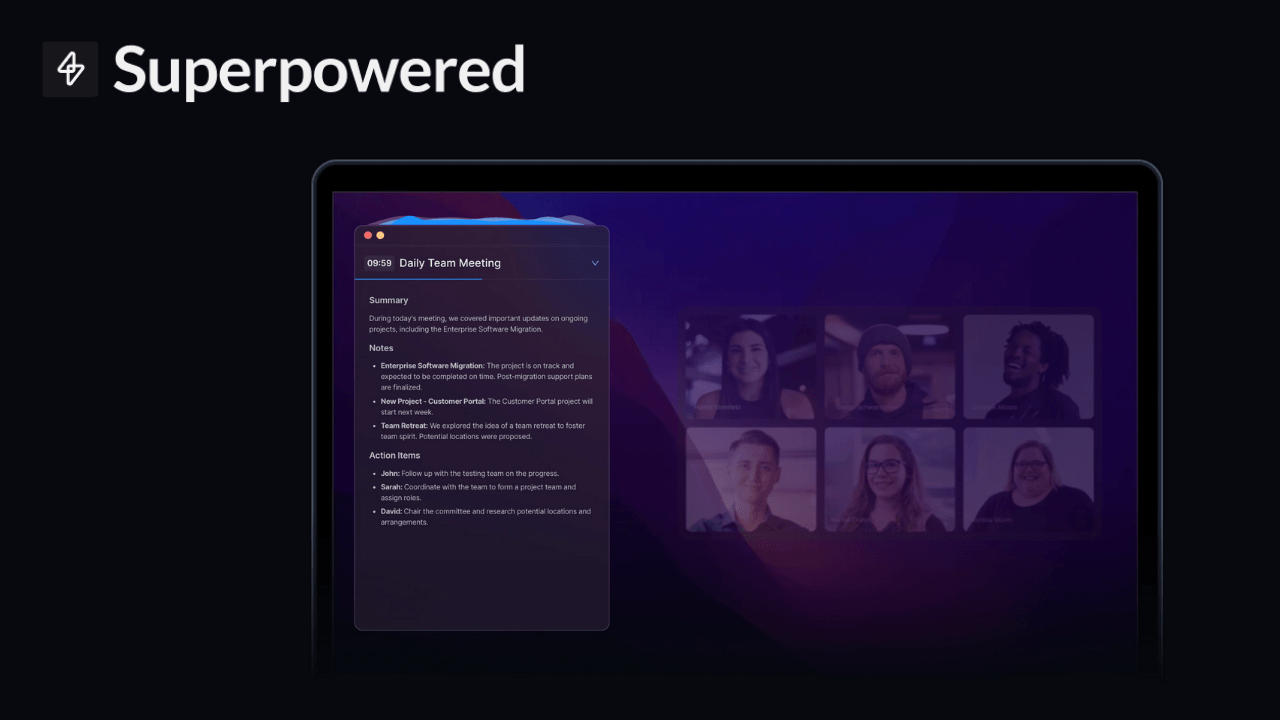 Online toplantıları yazılı notlara dönüştüren yapay zeka destekli uygulama: Superpowered