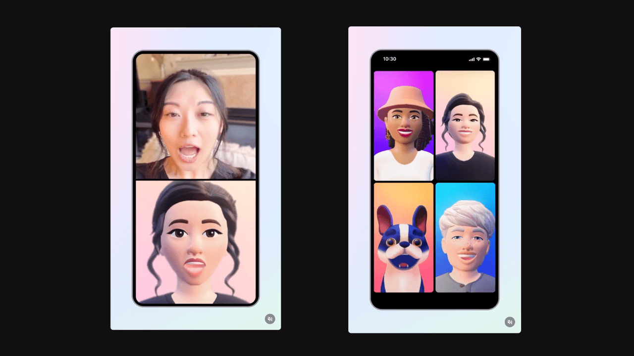 Instagram ve Messenger'da, görüntülü görüşmelerde animasyon avatar dönemi başlıyor