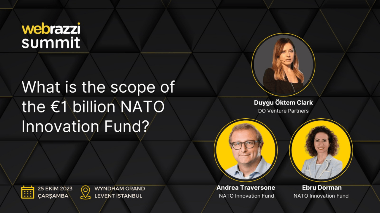 1 milyar euro büyüklüğündeki NATO Innovation Fund Webrazzi Summit 2023'te konuşulacak