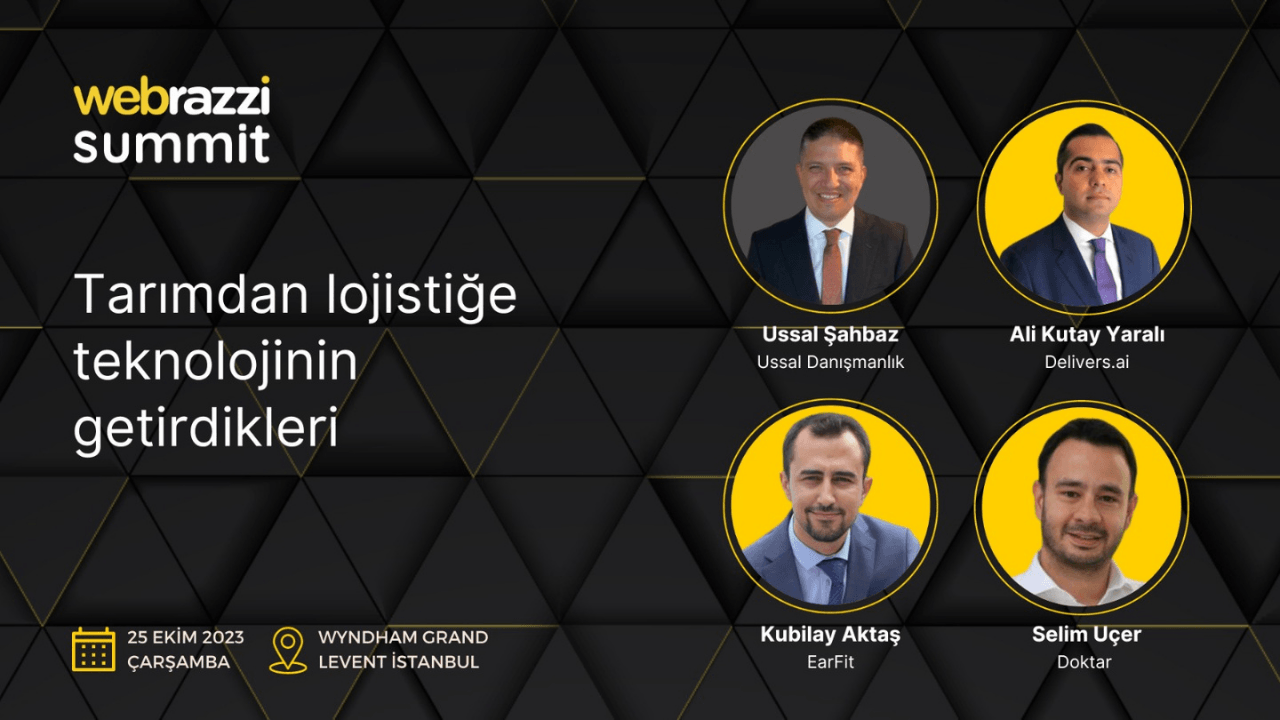 Tarımdan lojistiğe teknolojinin getirdikleri Webrazzi Summit 2023'te
