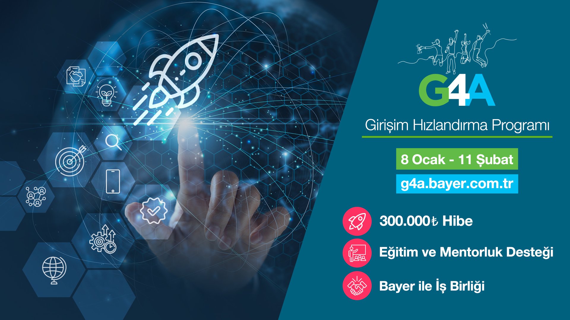 Bayer'in G4A Girişim Hızlandırma Programı Yeni Girişimcilerini Bekliyor