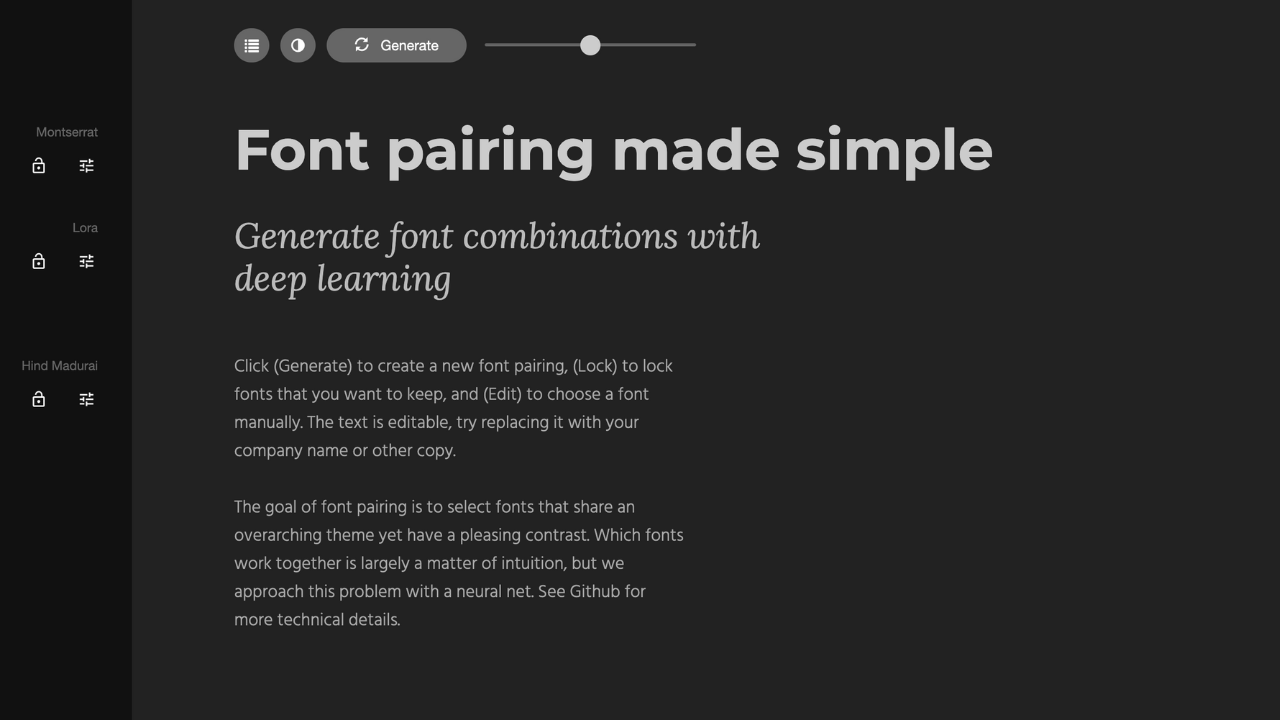 Birbiriyle uyumlu font seçimi yapan yapay zeka aracı: Fontjoy